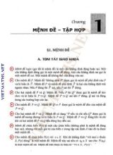 Đề ôn tập môn Toán Lớp 10 - Chương 1 Mệnh đề. Tập hợp